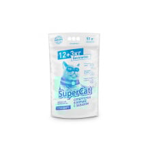 Деревне наповнювач SuperCat для туалету, економ, 15 кг
