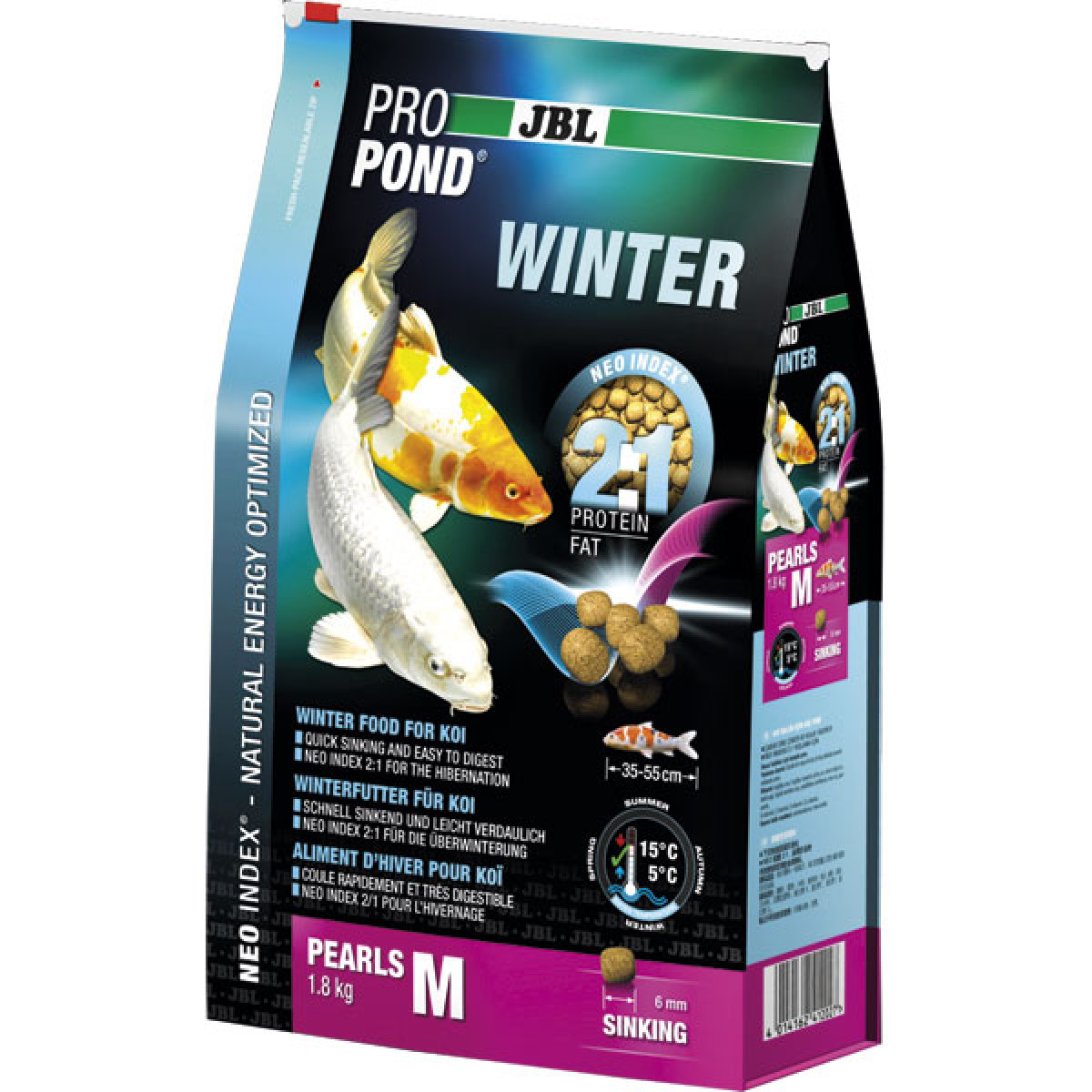 Зимний корм JBL ProPond Winter M для кои среднего размера, 3.6 кг ...