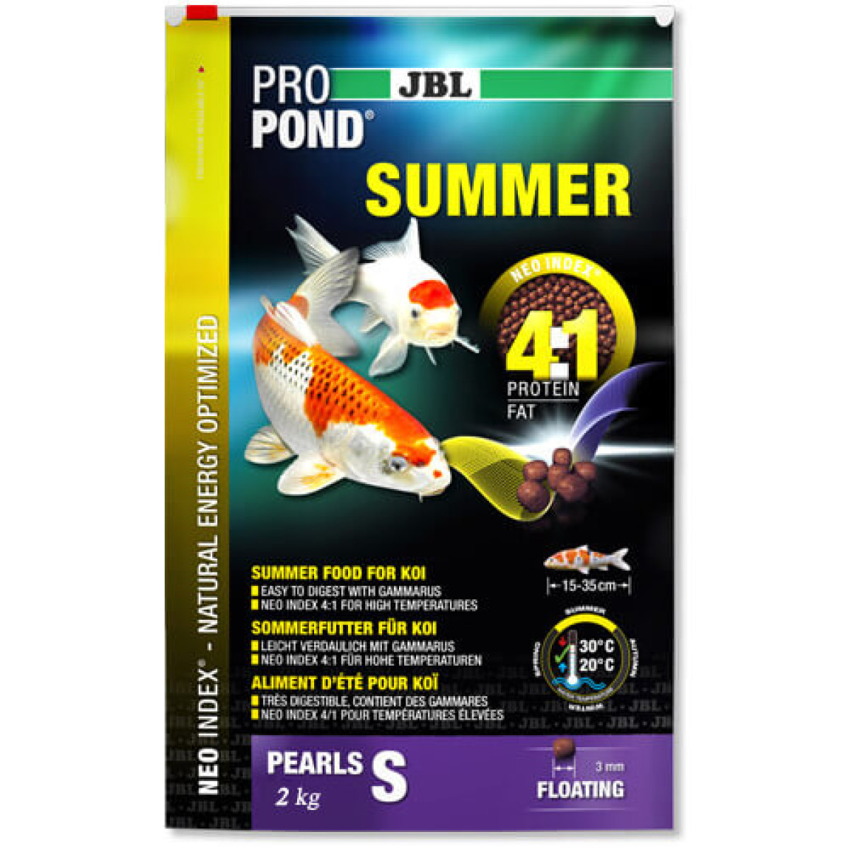 Летний корм JBL ProPond Summer S для небольших кои, 2 кг купить в ...