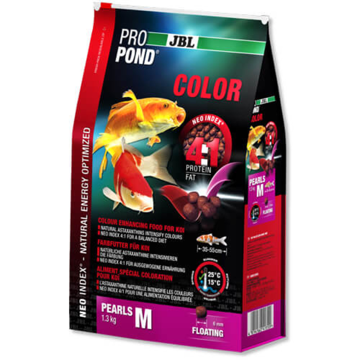 Корм JBL ProPond Color M для усиления окраски у кои среднего размера, 1 ...