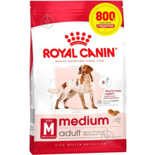 Сухий корм Royal Canin Medium Adult для дорослих собак середніх порід, 3.2 кг + 800 г