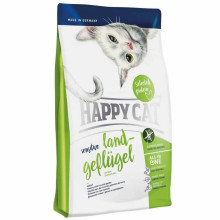 Сухой корм Happy Cat Sensitive Land-Geflugel для кошек с чувствительным пищеварением, с птицей, 4 кг