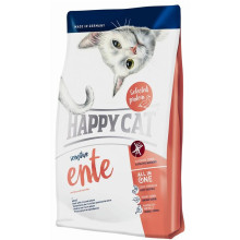 Сухой корм Happy Cat Sensitive Ente для взрослых кошек с чувствительным пищеварением, с уткой и рисом, 1.4 кг