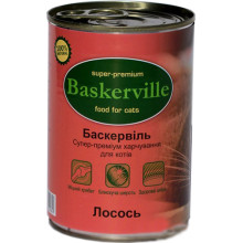 Влажный корм Baskerville для котов, лосось, 400 г