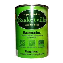 Вологий корм Baskerville для собак, баранина з картоплею і гарбузом, 800 г