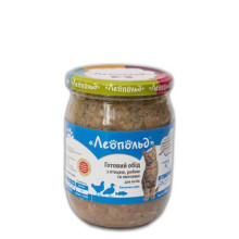 Консерва Леопольд деликатес для котов с птицей, рыбой и овощами, 500 г