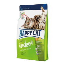 Сухой корм Happy Cat Supreme Adult Indoor Weide-Lamm для взрослых кошек от 12 месяцев, с ягненком, 10 кг
