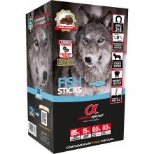 Полувлажное лакомство палочки Alpha Spirit Sticks Fish для взрослых собак со вкусом рыбы, 30 шт, 300 г