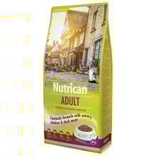Сухой корм Nutrican Adult Cat для взрослых котов всех пород со вкусом курицы и риса, 2 кг