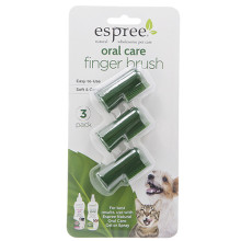 Набір з 3 щіток Espree Oral Care Fingerbrush для догляду за зубами і порожниною рота для собак і кішок, 227 г