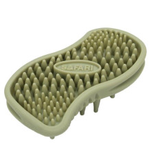 Щітка Safari MASSAGER масажна, для собак і котів, гума, зелена