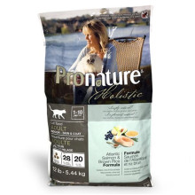 Сухой корм Pronature Holistic Adult Atlantic Salmon&Brown Rice с лососем и рисом, для котов, 5.44 кг