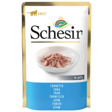 Консервы Schesir Tuna натуральные, для кошек, тунец в желе, пауч 85 г