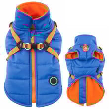 Жилет Puppia Mountaineer з шлеєю, для собак, розмір M, синій
