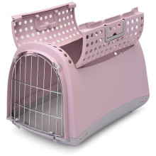 Переноска Imac Linus Cabrio для собак и кошек, пластик, синяя, 50×32×34.5 см