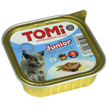 Консервы Tomi junior супер премиум, для котят с курицей, паштет, 100 г
