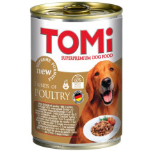 Консерви Tomi 3 kinds of poultry 3 види птиці, супер премиум, для собак, 1.2 кг