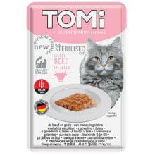 Консерви Tomi Sterilised Beef in Jelly яловичина в желе, для стерилізованих котів, пауч, 85 г