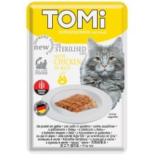 Консерви Tomi Sterilised Chicken in Jelly курка в желе, для стерилізованих котів, пауч, 85 г