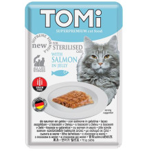 Консерви Tomi Sterilised Salmon in Jelly лосось в желе, для стерилізованих котів, пауч, 85 г