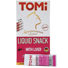 Ласощі Tomi Liquid Snack Liver & Biotin рідке, печінку з біотином, для котів, 10 г (ціна за 1 стик)
