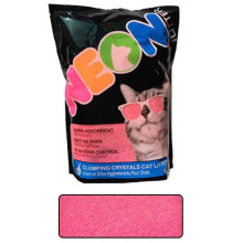 Наповнювач Neon Litter Clump грудкує, кварцовий, неоновий, рожевий, 1.81 кг