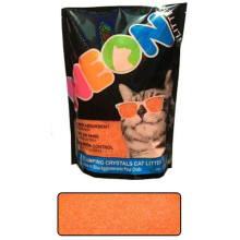 Наповнювач Neon Litter Clump грудкує, кварцовий, неоновий, помаранчевий, 1.81 кг