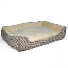 Лежак K&H Self-Warming Lounge Sleeper для собак и котов, коричнево-кофейный, 76×61×23 см