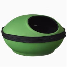 Будиночок-лежак K&H Mod Dream Pod для котів, зелено-чорний, 56×56×29 см