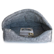 Лежак-домик K&H Amazin Hooded для котов, серый, 43×33×28 см