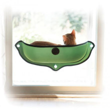 Спальне місце K&H Ez Mount Window Bed на вікно, для котів, зелений, 69×28 см