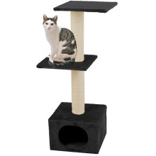 Кігтеточки Flamingo Smaragd Black для котів, 2 рівня, чорний, 103×35×42 см