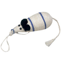 Когтеточка Flamingo Sisal mouse Scratcher для кошек в виде мыши, сизаль, 10×33 см