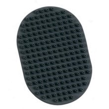 Щітка Flamingo Oval Brush масажна, для собак з ручкою-петлею, овальна, гума