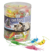 Іграшка Flamingo Plastic Shrimp для котів, креветка латекс, 1.5х6 см
