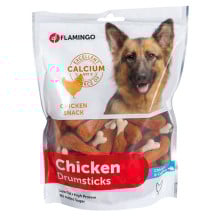 Ласощі Flamingo Chicken Snack Calcium Bone для собак, куряча ніжка з кальцієм, 85 г
