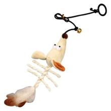 Іграшка Flamingo Skeleton Mouse для котів з котячою м'ятою, підвісна миша, плюш, 20х9х5 см