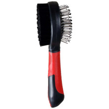 Щетка Flamingo Bristle&Pin Brush для собак двусторонняя, массажная щетка и щетина, 20 см, маленькая