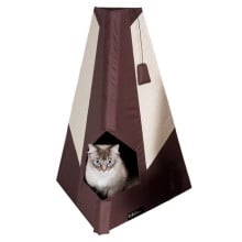 Домик-когтеточка Flamingo Tipi Scratching Board для котов, 60×48 см
