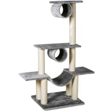 Комплекс Flamingo Scratch Tree спально-ігровий, для котів, багаторівневий, бежевий, 104×57×140 см
