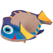 Когтеточка Flamingo Fish Scratching Board, для котов, картонн, 27×18×45 см