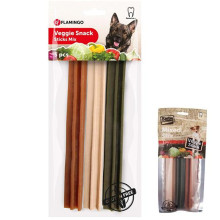 Ласощі Flamingo Veggie Rod Mix для собак, без глютену, 18 см