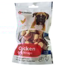 Ласощі Flamingo Chicken Snack Apple Wrap для собак з курячого м'яса і яблук, 85 г