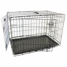 Клетка Flamingo Wire Cage Ebo Taupe 2-х дверная, для собак, металлокерамика, 14.4 кг, 109х70х77 см