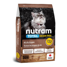 Сухой корм T22 Nutram Total Grain-Free Turkey & Chiken для кошек, с курицей и индейкой, беззерновой, 1.13 кг