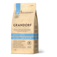 Сухой корм Grandorf White Fish & Brown Rice Adult для кошек с чувствительным пищеварением, с рыбой, 400 г