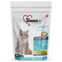 Сухой корм 1st Choice Adult Healthy Skin&Coat для здоровой кожи и блестящей шерсти, с лососем, 350 г