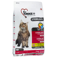 Сухой корм 1st Choice Sterilized Chicken для кастрированных котов и стерилизованных кошек, с курицей, 5 кг