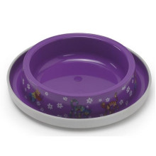 Миска Moderna Trendy Dinner Cat Friends Forever для кошек и собак, пластик, фиолетовая, 210 мл, d-15 см