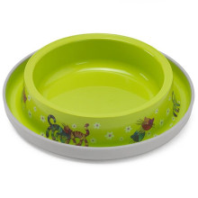 Миска Moderna Trendy Dinner Cat Friends Forever для кошек и собак, ярко-зеленая, 210 мл, d-15 см